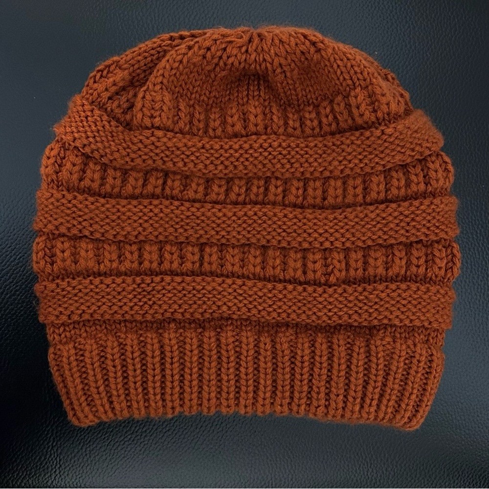 Brown Knit Beanie